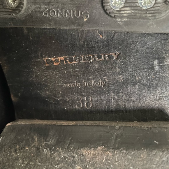 Burberry Winfield Black Leather Moto Biker Boot Size 38. - Picture 6 of 7